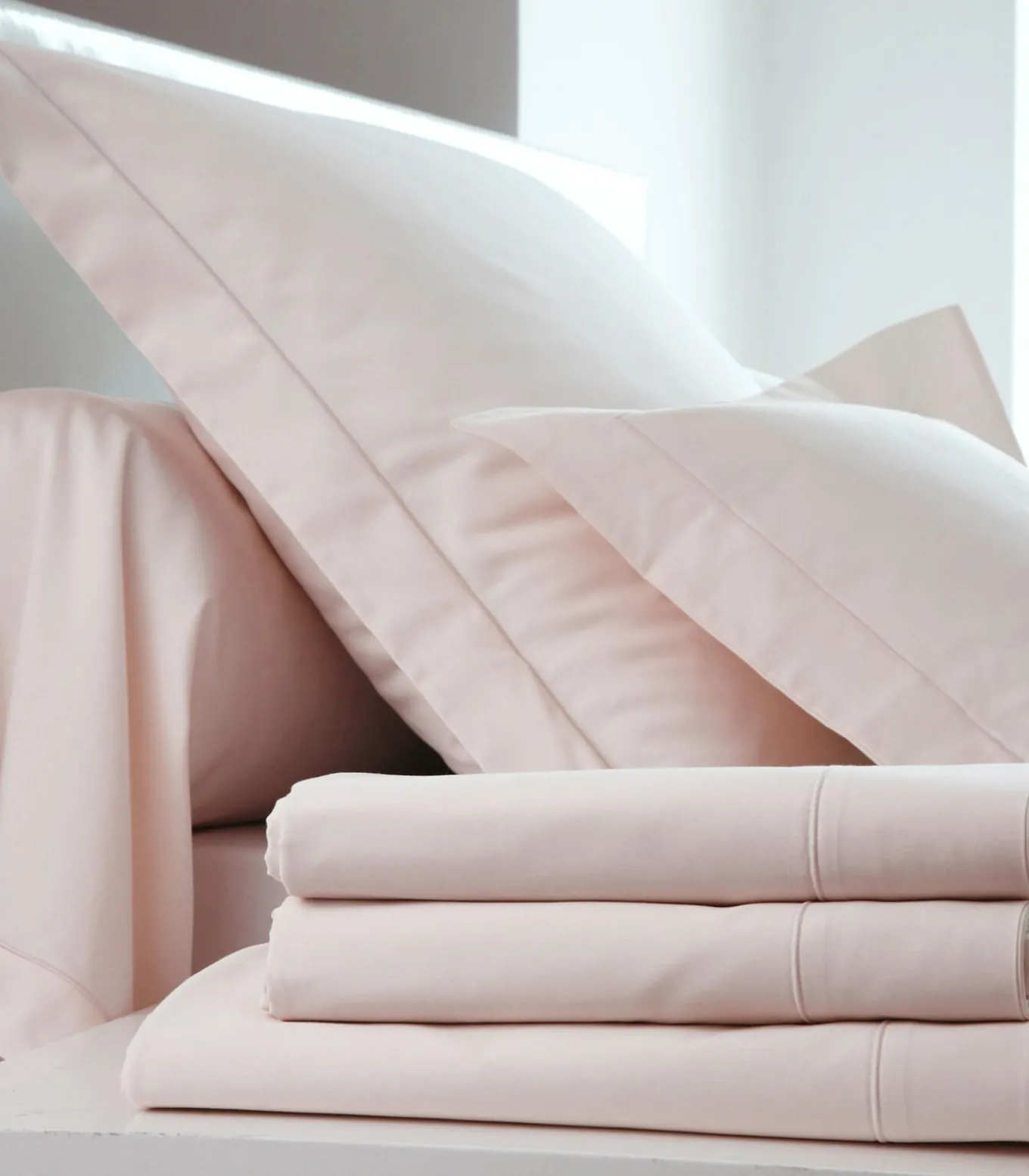 Hoeslaken guimauve - Satijn katoen