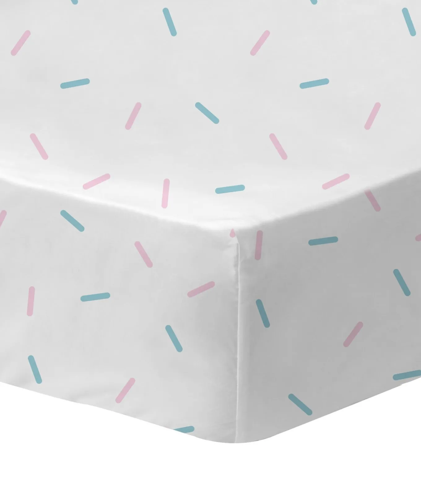 Hoeslaken met print, 100% katoen, DISNEY HOME STITCH STRIPE