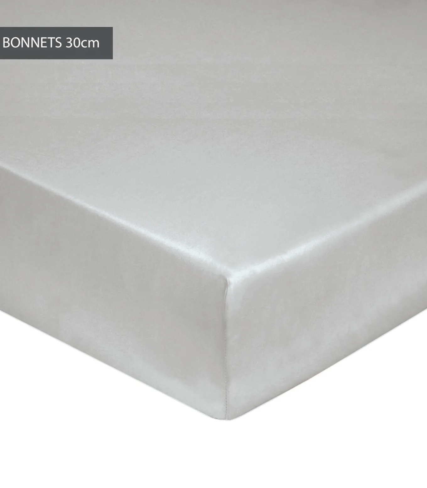 Hoeslaken métal - Satijn katoen