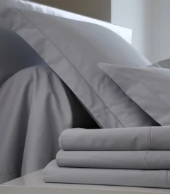 Hoeslaken métal - Satijn katoen