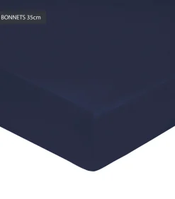 Hoeslaken Navy - Perkaal Katoen