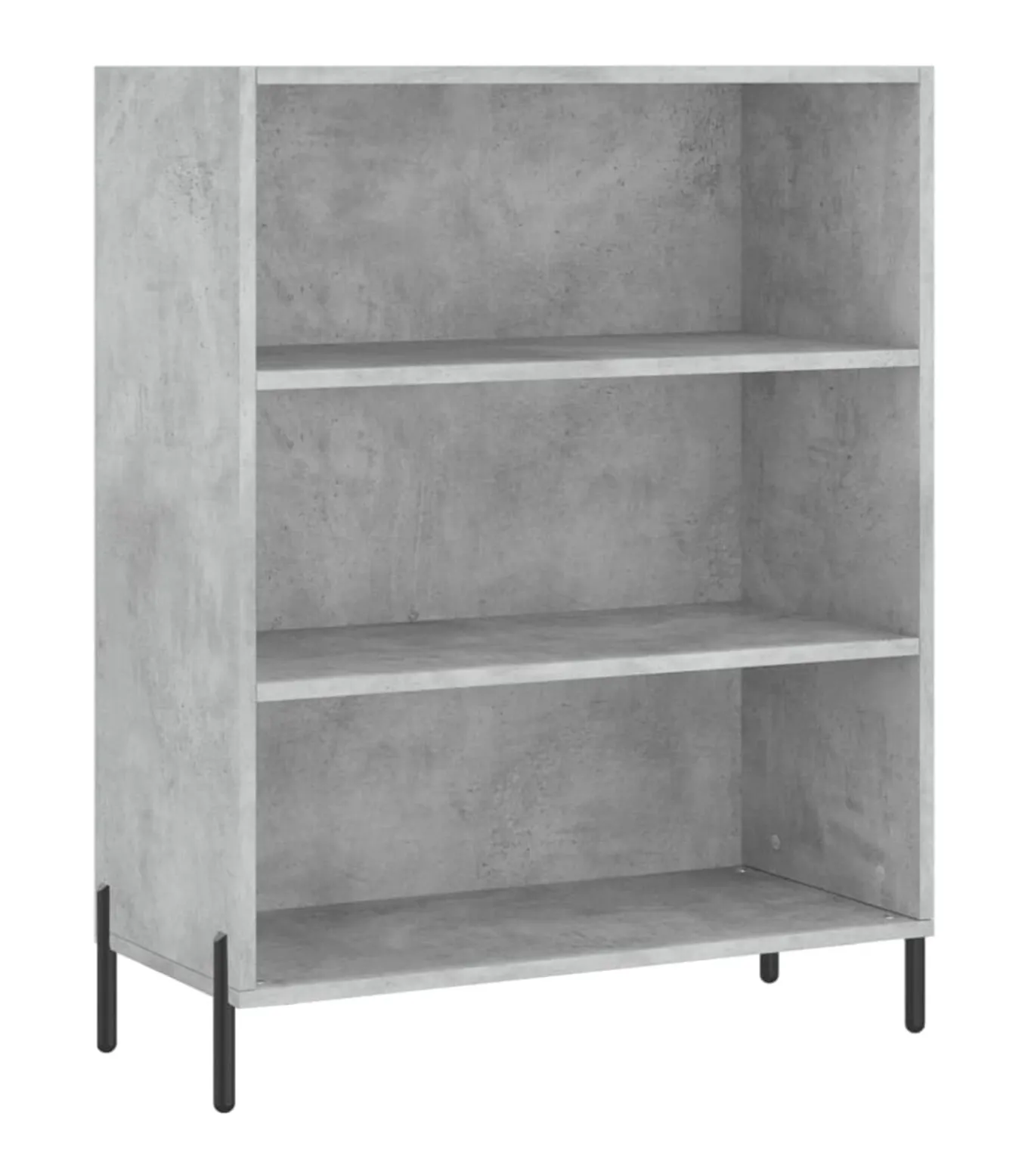 Hoge kast 69,5x32,5x180 cm bewerkt hout betongrijs