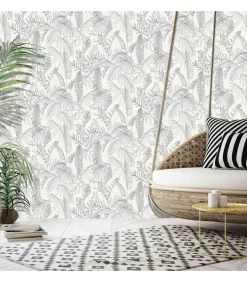 HOLLANDSE WANDBEKLEDING Behang Galapalos Wit