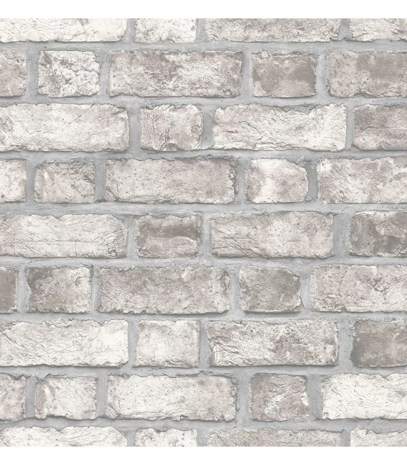 Homestyle Behang Brick Wall grijs en gebroken wit