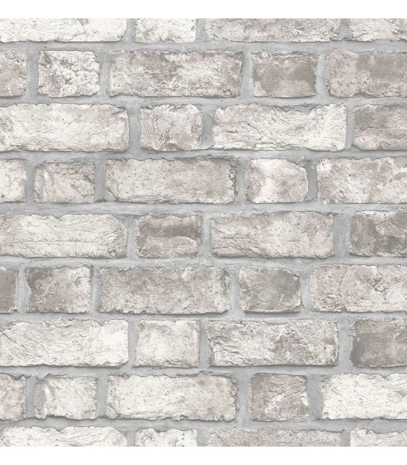 Homestyle Behang Brick Wall grijs en gebroken wit