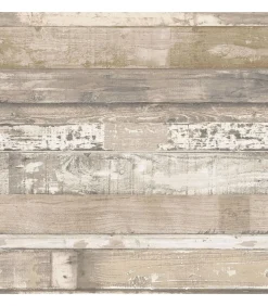 Homestyle Behang Old Wood bruin en beige