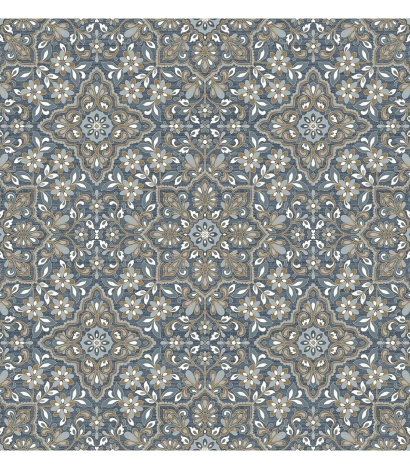 Homestyle Behang Portugese Tiles bruin en blauw