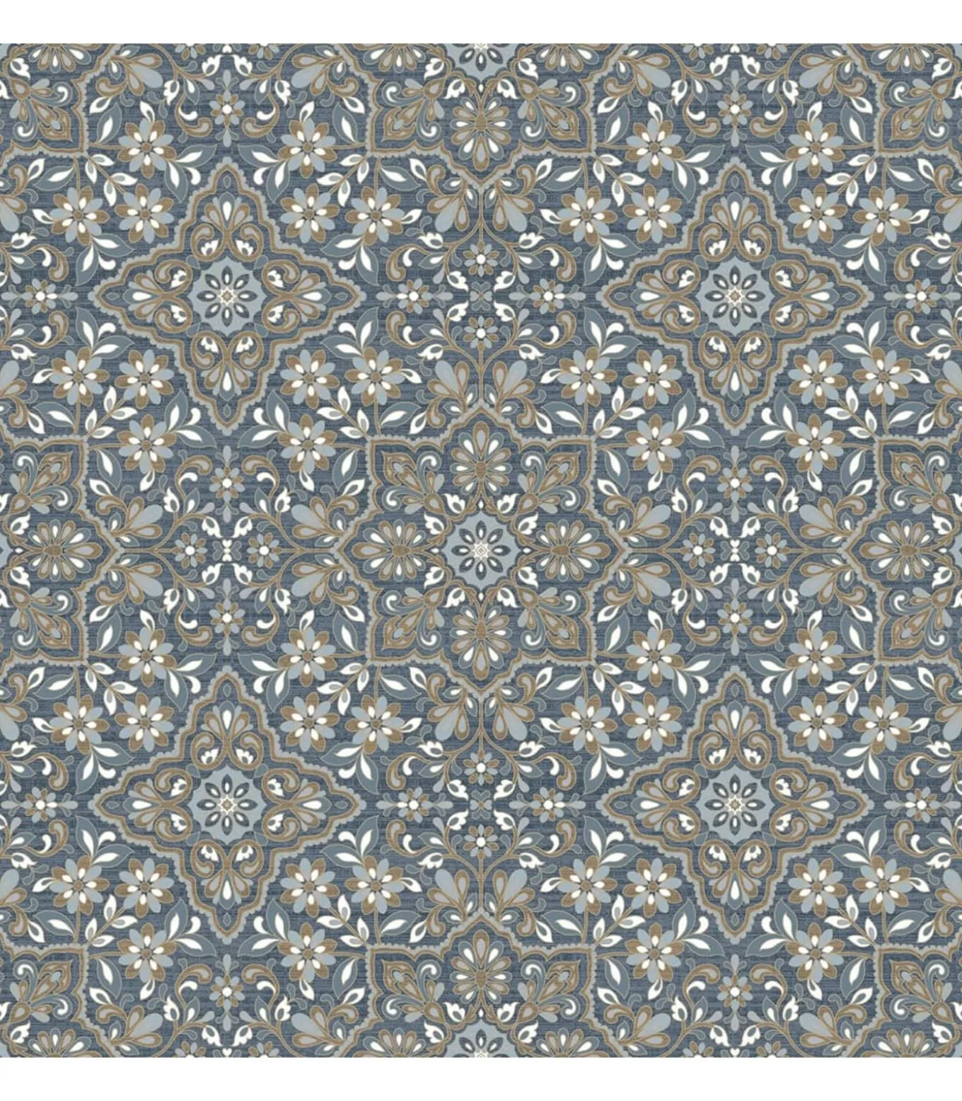 Homestyle Behang Portugese Tiles bruin en blauw