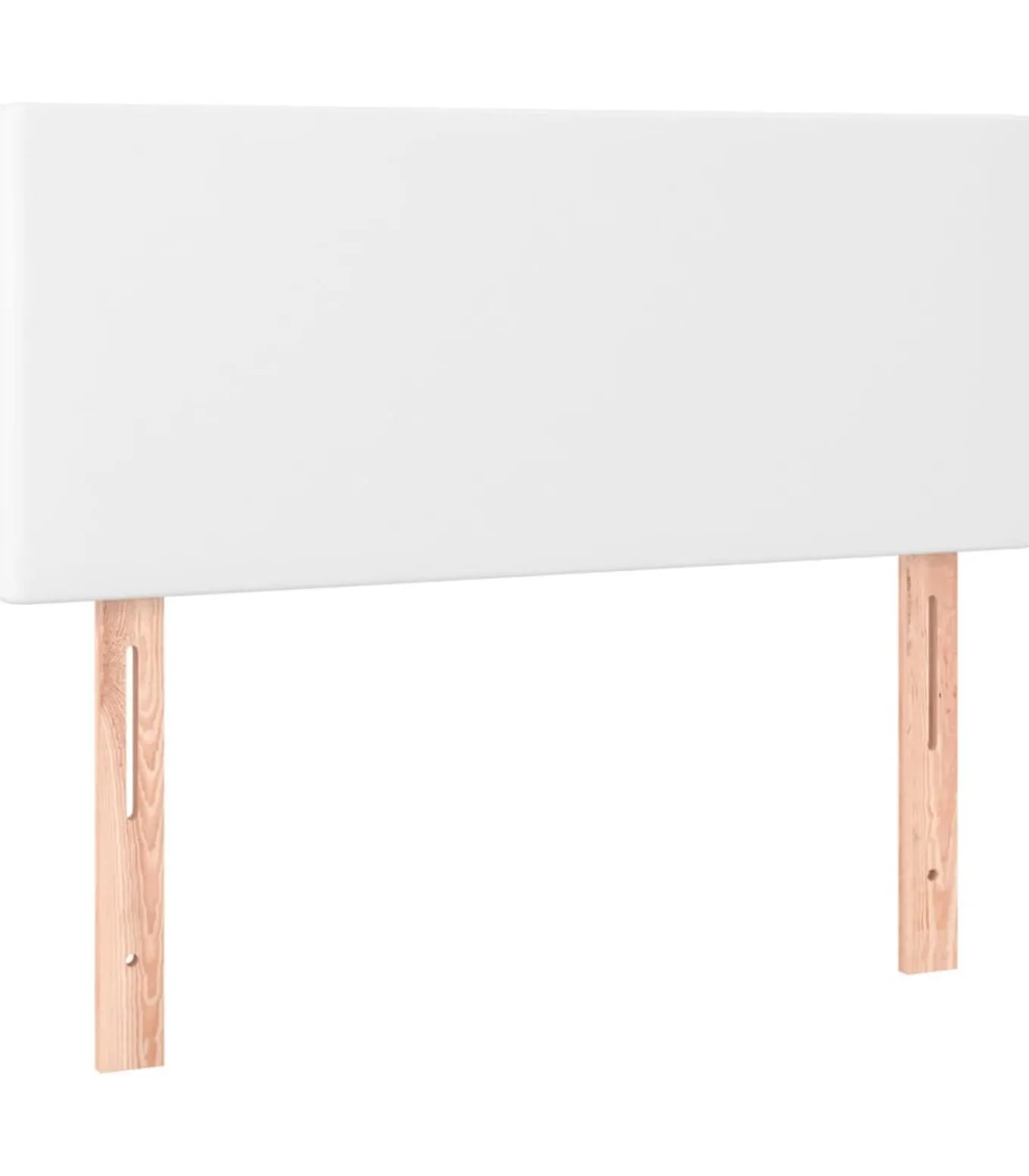 Hoofdbord LED 80x5x78/88 cm kunstleer wit