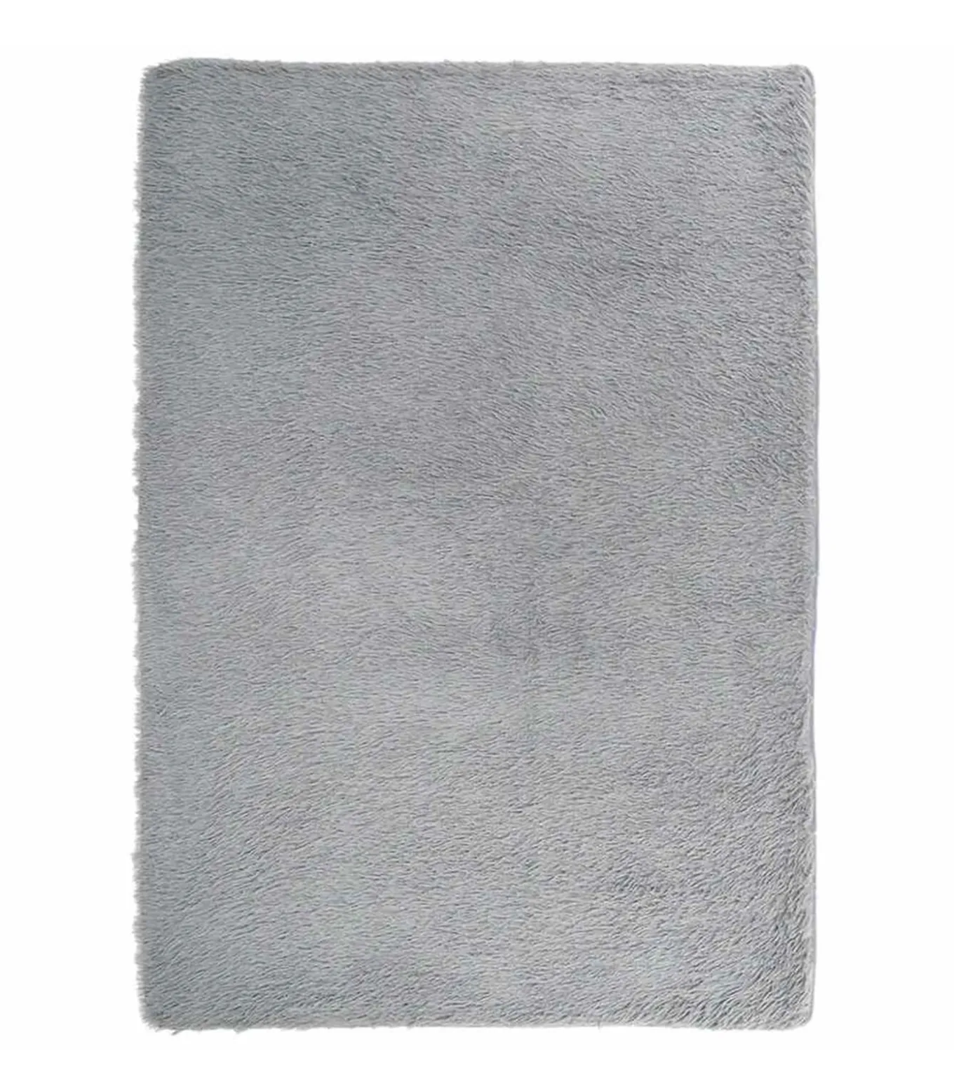 Hoogpolig vloerkleed NAVARRA 240x340 cm polyester lichtgrijs