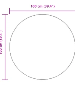 Hoogpolig vloerkleed NAVARRA 100x100 cm polyester stoffig roze