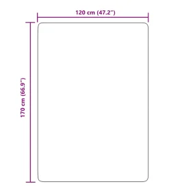 Hoogpolig vloerkleed NAVARRA 120x170 cm polyester marineblauw