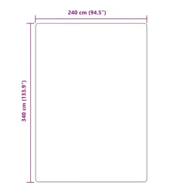 Hoogpolig vloerkleed NAVARRA 240x340 cm polyester zilvergrijs