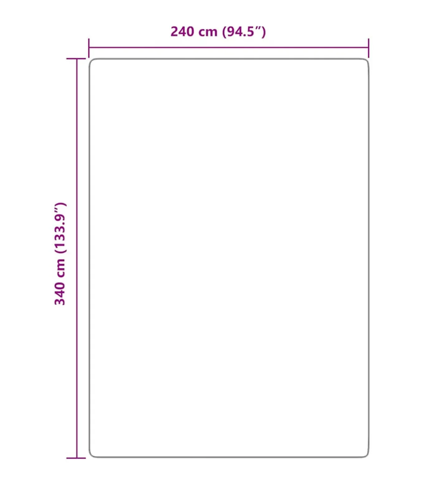 Hoogpolig vloerkleed NAVARRA 240x340 cm polyester zilvergrijs