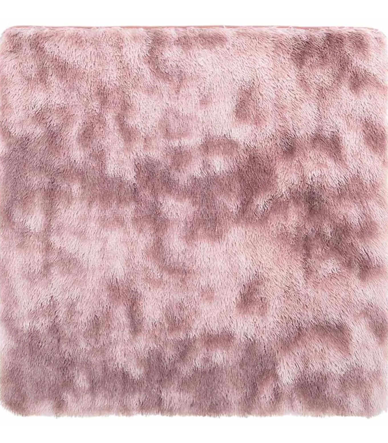 Hoogpolig vloerkleed NAVARRA 240x240 cm polyester stoffig roze