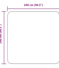 Hoogpolig vloerkleed NAVARRA 240x240 cm polyester stoffig roze