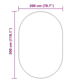 Hoogpolig vloerkleed NAVARRA 300x200 cm polyester zwart