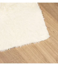 Hoogpolig vloerkleed NAVARRA 120x170 cm polyester crèmekleurig