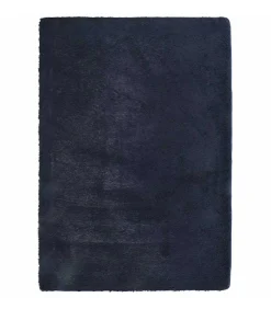 Hoogpolig vloerkleed NAVARRA 240x340 cm polyester marineblauw