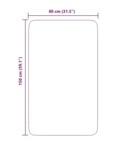 Hoogpolig vloerkleed NAVARRA 80x150 cm polyester crèmekleurig