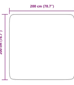 Hoogpolig vloerkleed NAVARRA 200x200 cm polyester donkergrijs