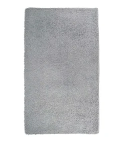 Hoogpolig vloerkleed NAVARRA 60x100 cm polyester lichtgrijs