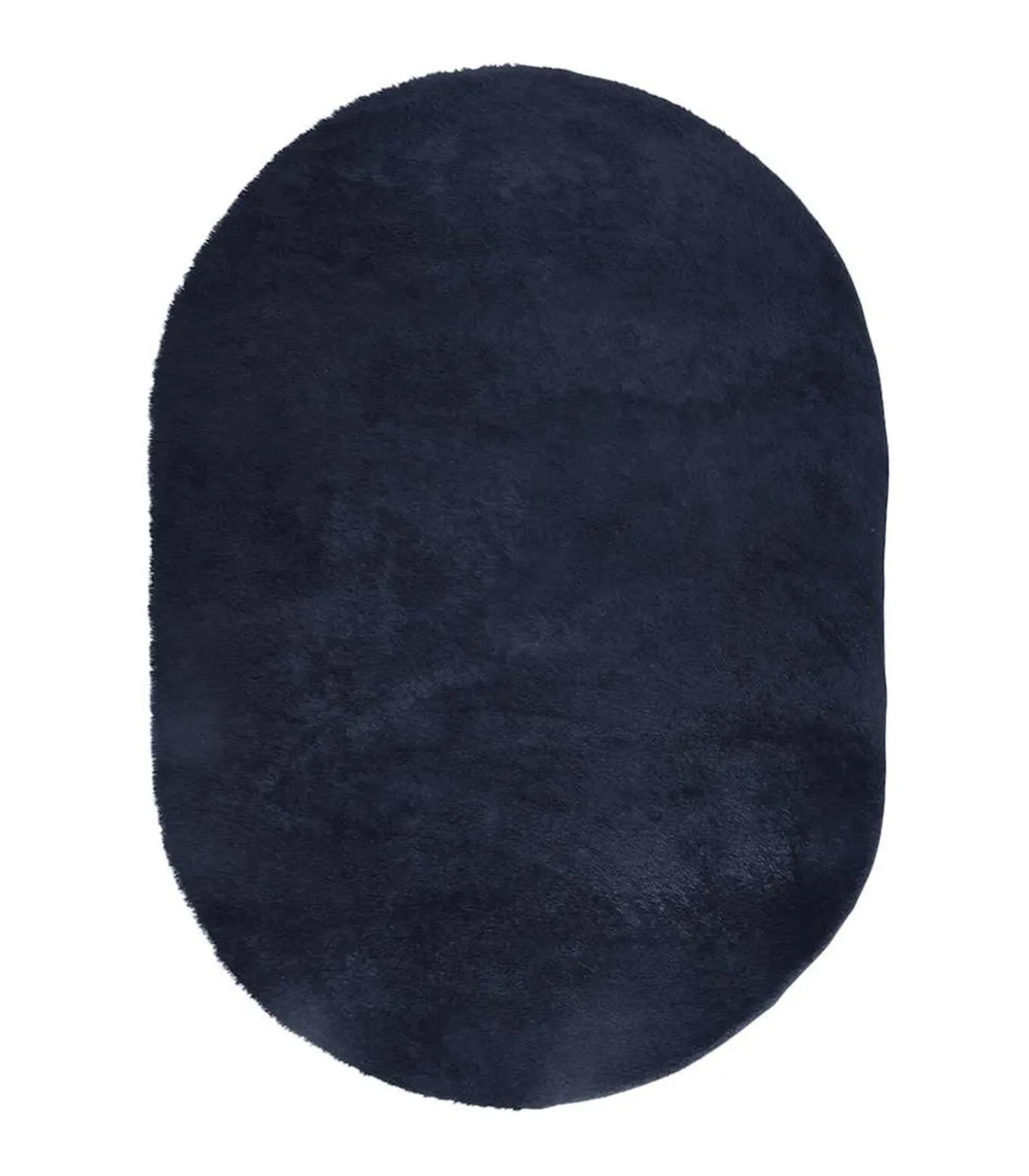 Hoogpolig vloerkleed NAVARRA 300x200 cm polyester marineblauw