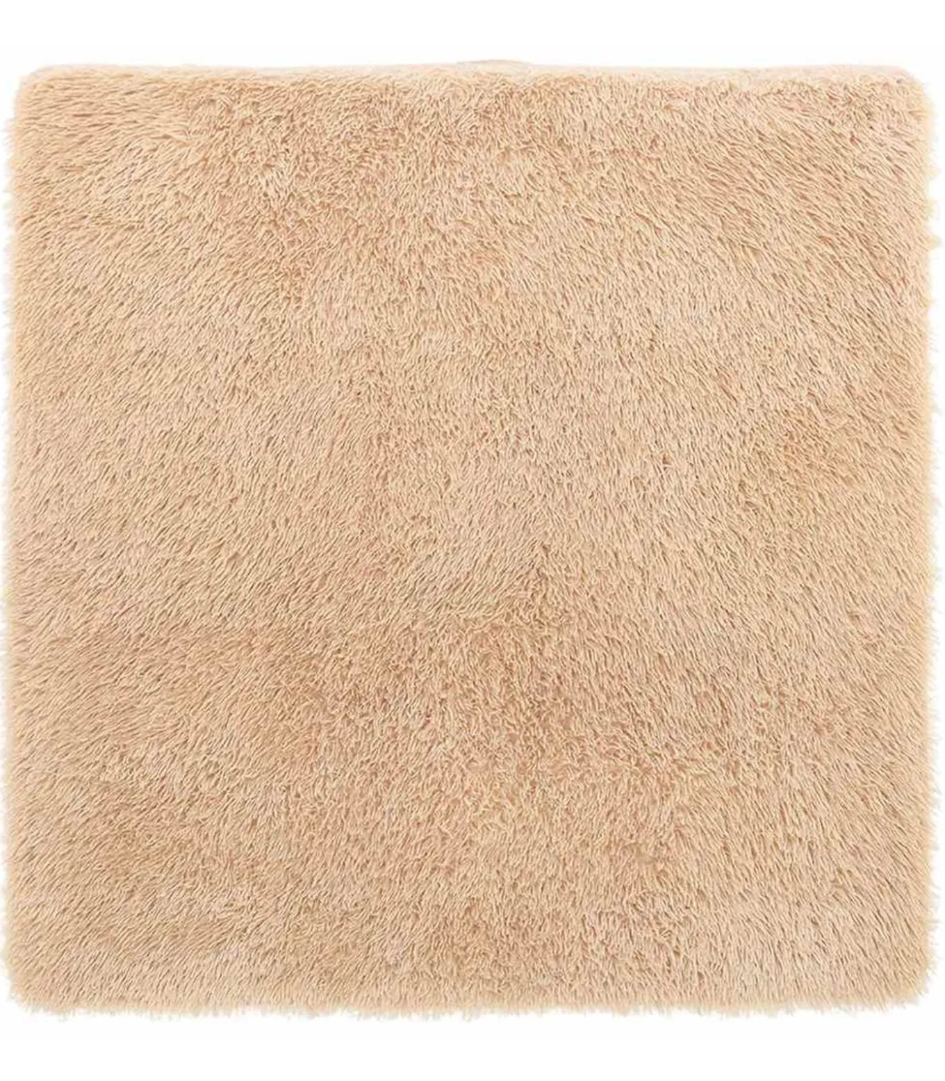 Hoogpolig vloerkleed NAVARRA 240x240 cm polyester beige
