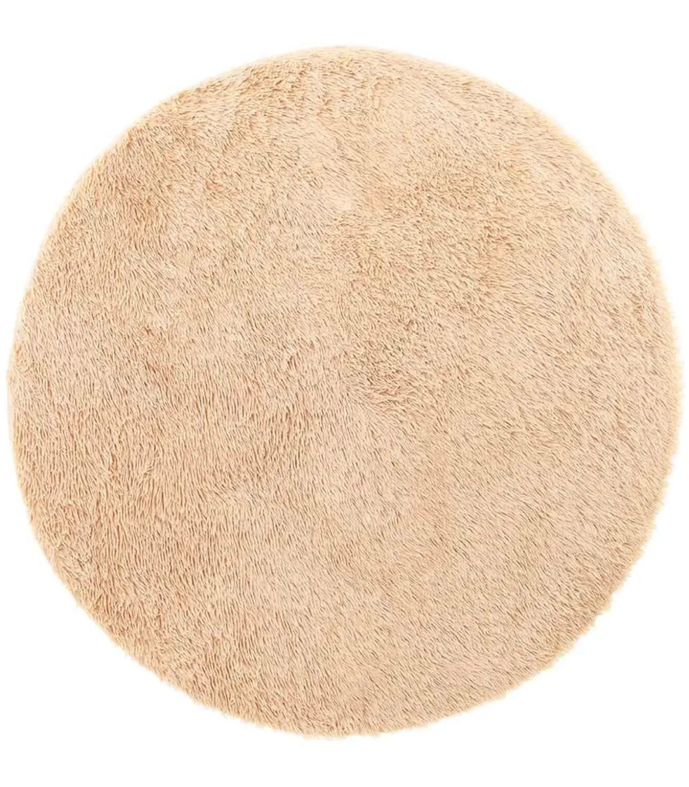 Hoogpolig vloerkleed NAVARRA 200x200 cm polyester beige