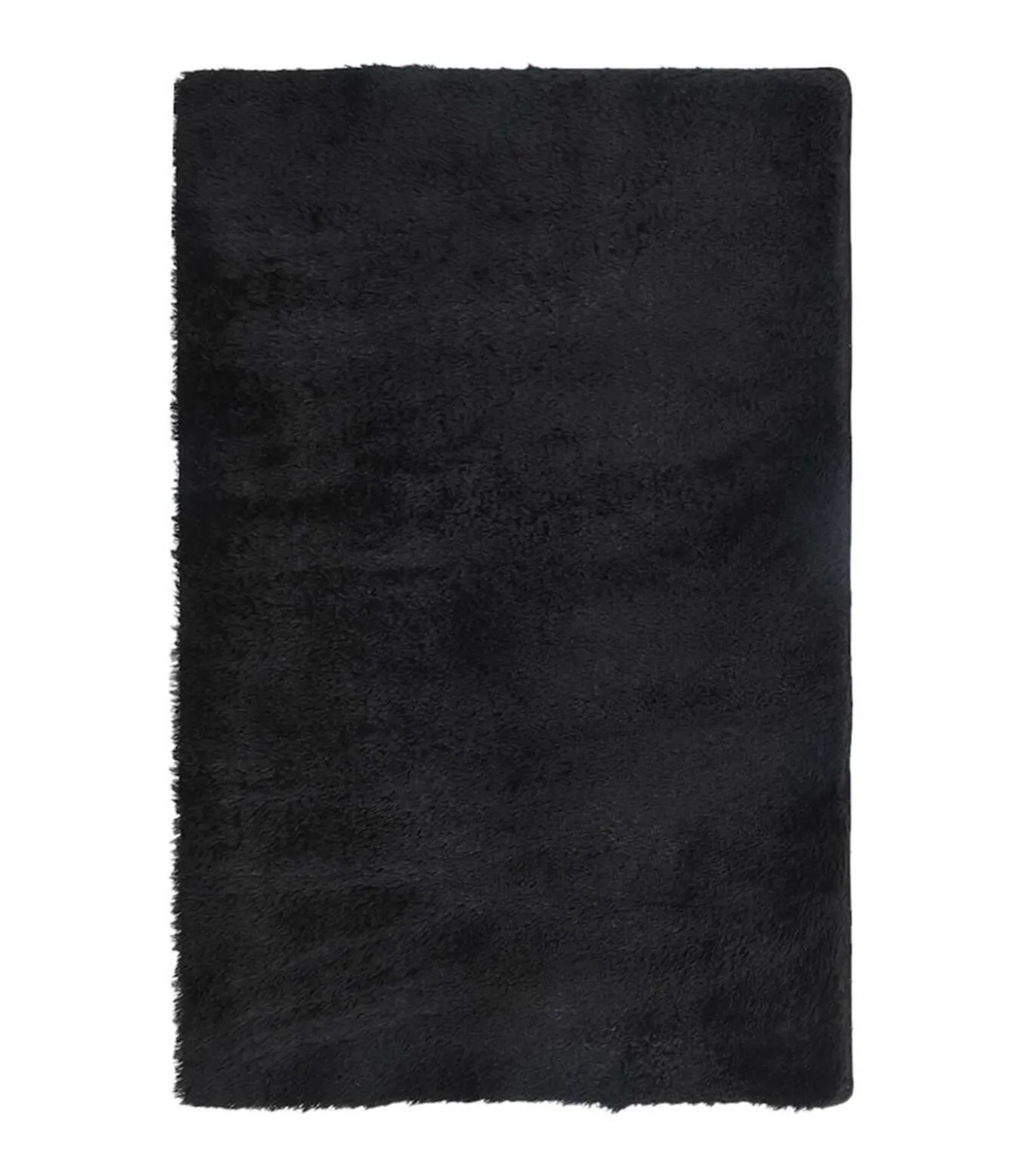 Hoogpolig vloerkleed NAVARRA 130x200 cm polyester zwart