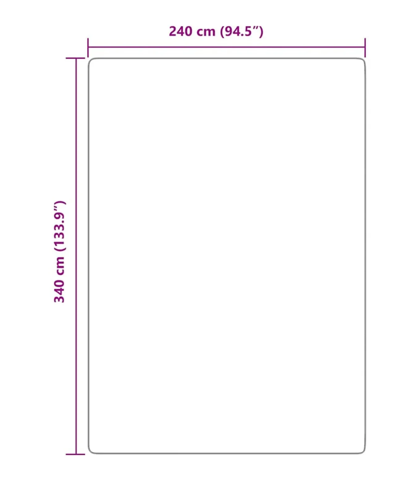 Hoogpolig vloerkleed NAVARRA 240x340 cm polyester crèmekleurig