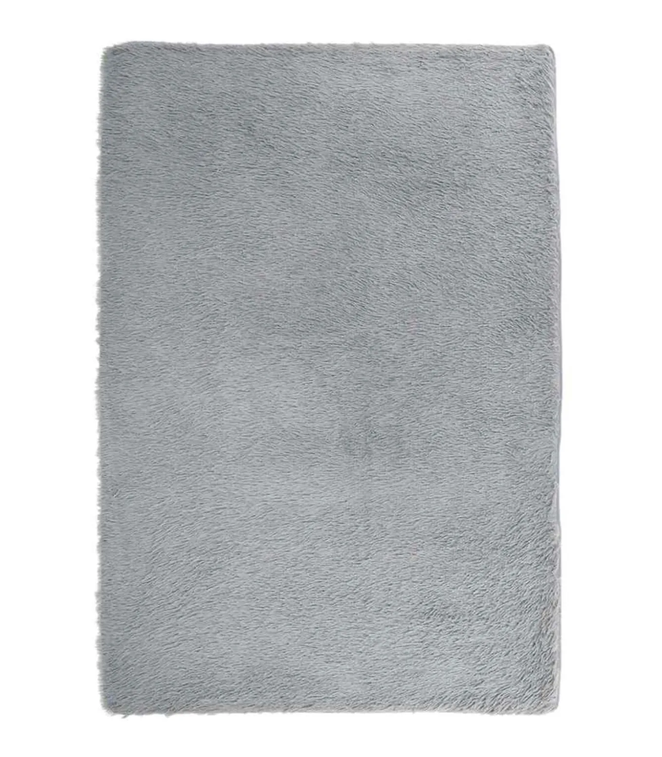 Hoogpolig vloerkleed NAVARRA 120x170 cm polyester lichtgrijs