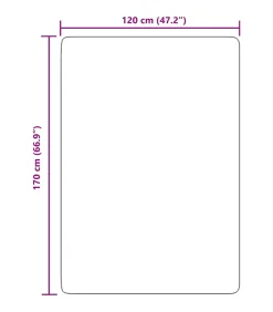 Hoogpolig vloerkleed NAVARRA 120x170 cm polyester zwart