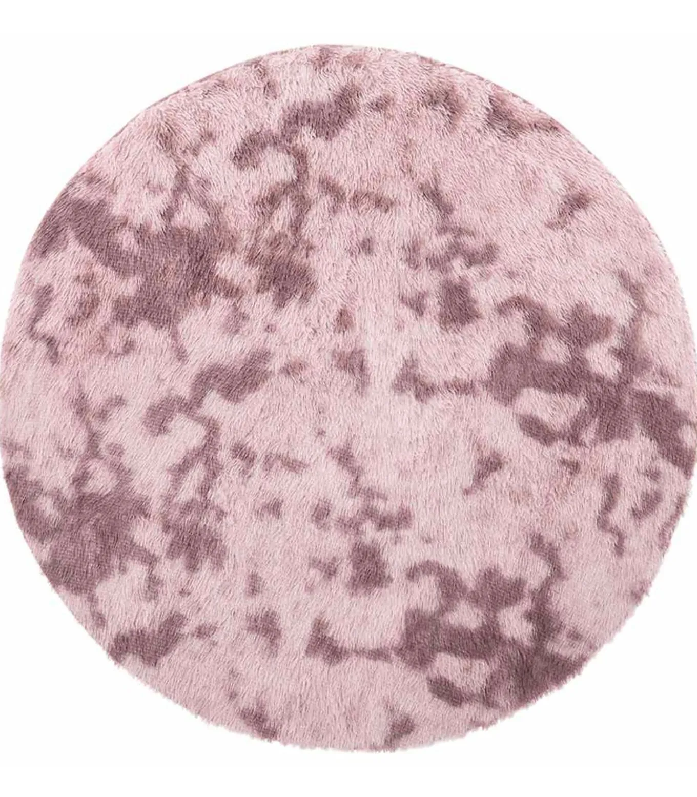 Hoogpolig vloerkleed NAVARRA 200x200 cm polyester stoffig roze