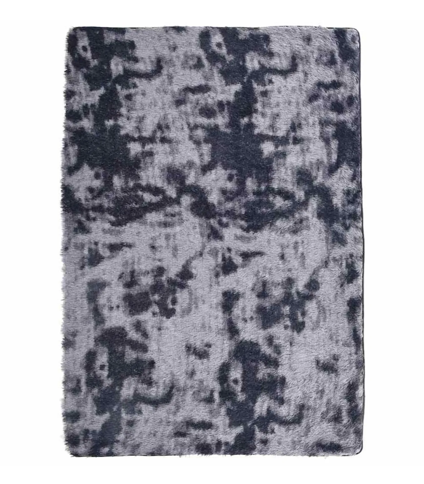 Hoogpolig vloerkleed NAVARRA 120x170 cm polyester donkergrijs