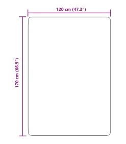 Hoogpolig vloerkleed NAVARRA 120x170 cm polyester donkergrijs