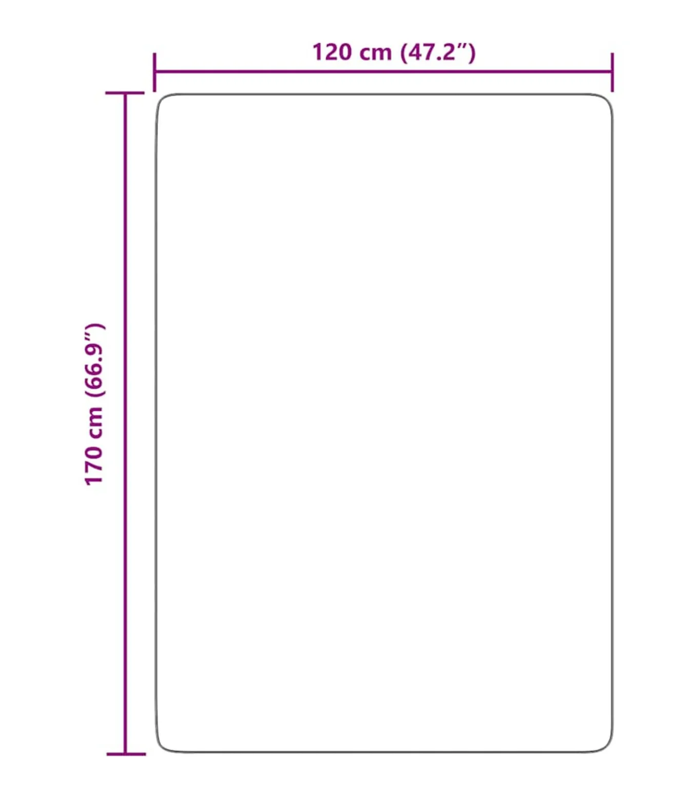 Hoogpolig vloerkleed NAVARRA 120x170 cm polyester donkergrijs