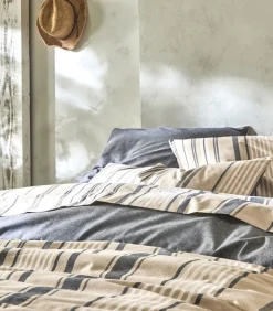 HORIZON Indigo - Laken Gerecycled draad