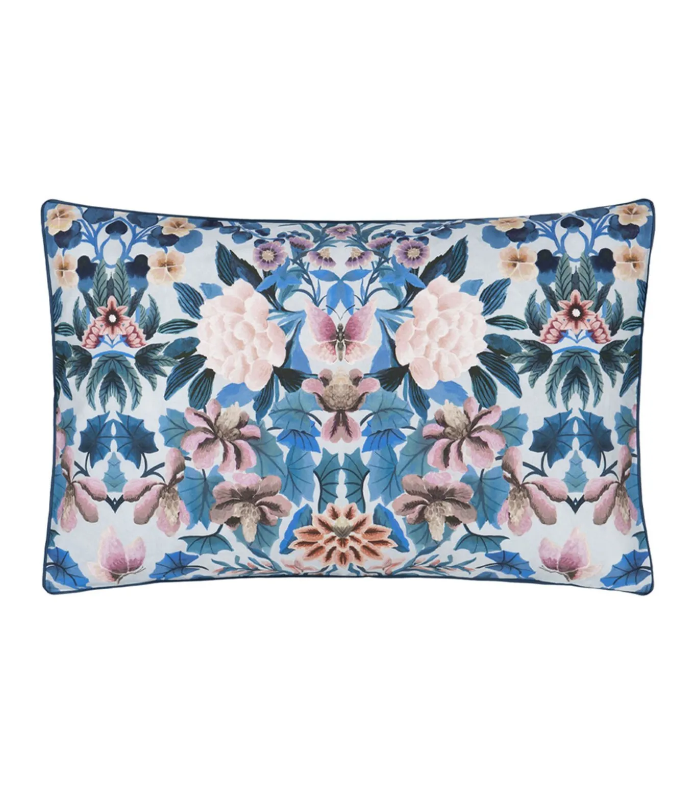 Ikebana Damask - Kussensloop in katoen perkal met print