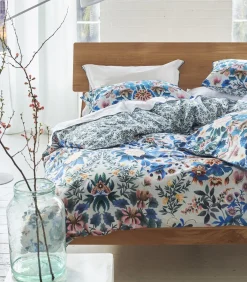 Ikebana Damask - Kussensloop in katoen perkal met print