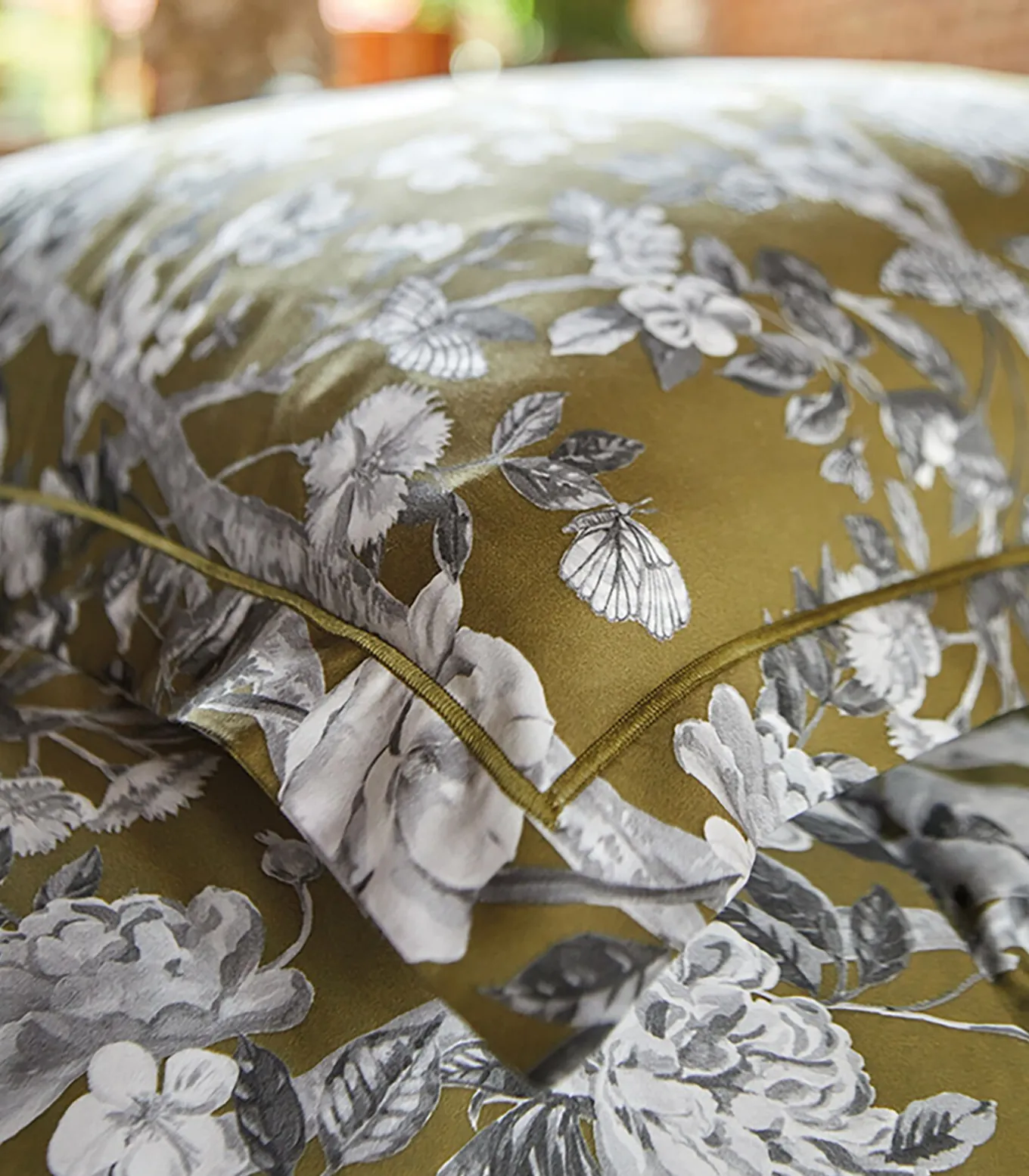 IMPERIAL Olive - Laken Satijn katoen