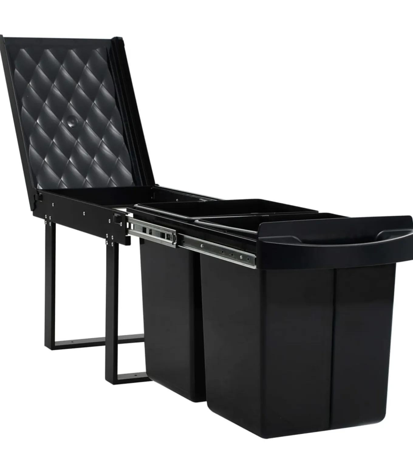 Inbouwprullenbak uittrekbaar soft-close 48 L