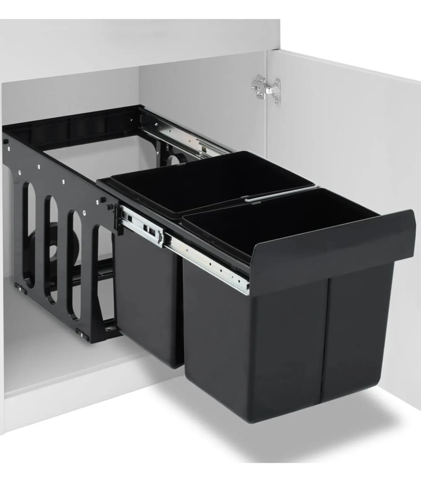 Inbouwprullenbak uittrekbaar soft-close 36 L