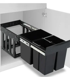 Inbouwprullenbak uittrekbaar soft-close 48 L