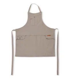 Indigo jeans - Barbecue- of keukenschort - 5 zakken - Beige