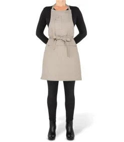 Indigo jeans - Barbecue- of keukenschort - 5 zakken - Beige