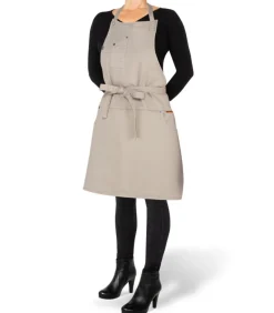 Indigo jeans - Barbecue- of keukenschort - 5 zakken - Beige