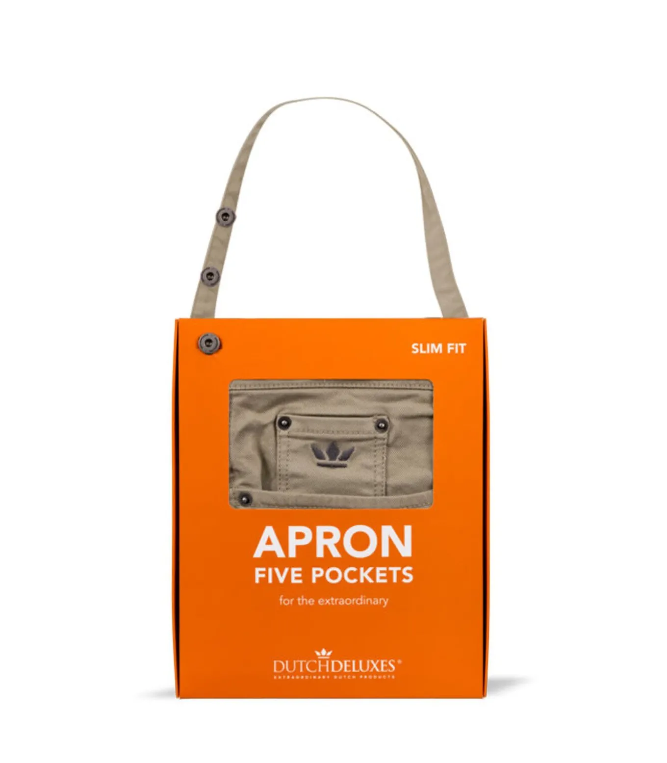 Indigo jeans - Barbecue- of keukenschort - 5 zakken - Beige