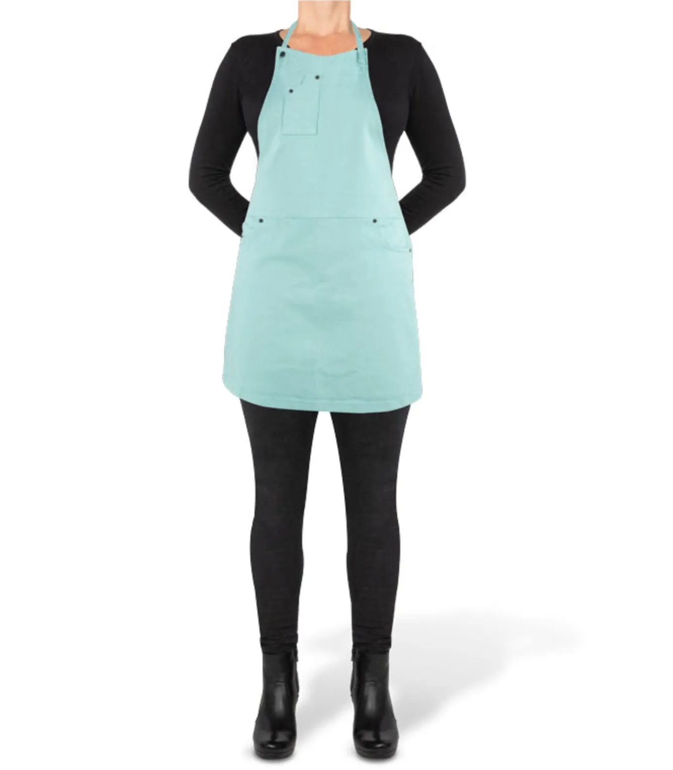 Indigo jeans BBQ of keukenschort 5 zakken