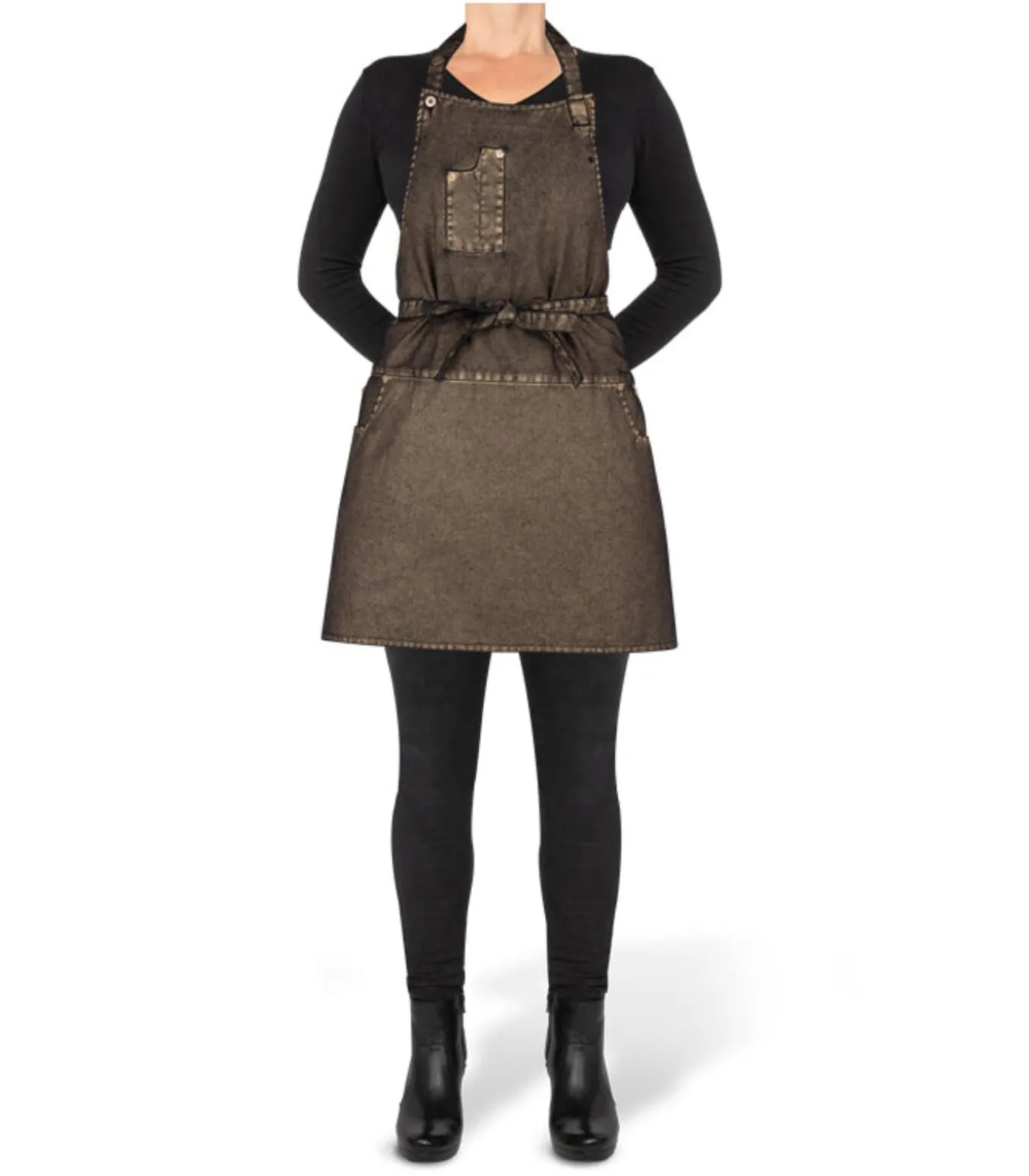 Indigo jeans BBQ of keukenschort 5 zakken